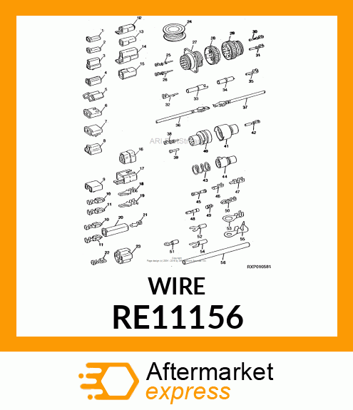 ELEC. CONNECTOR TERMINAL, ASSEMBLY RE11156