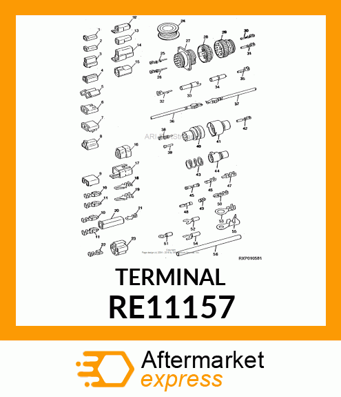 ELEC. CONNECTOR TERMINAL, ASSEMBLY RE11157