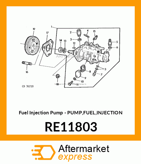 Fuel Injection Pump - PUMP,FUEL,INJECTION RE11803