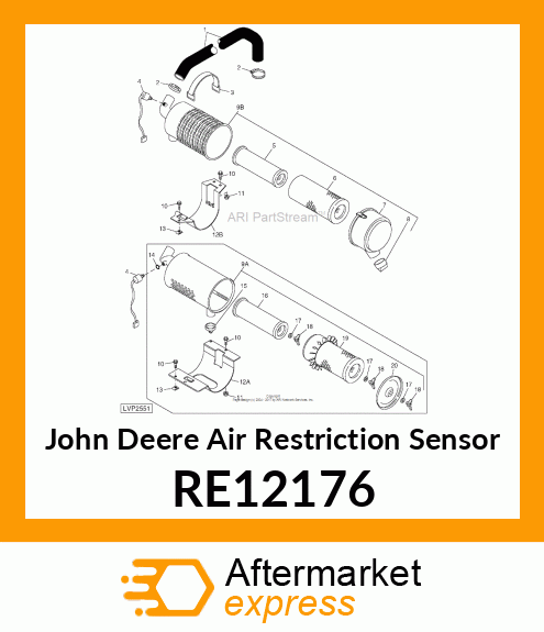 AIR RESTRICTION SENSOR, VACUUM SWIT RE12176