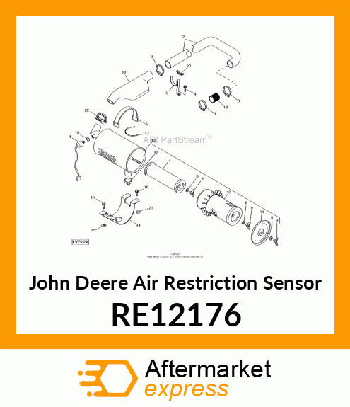 AIR RESTRICTION SENSOR, VACUUM SWIT RE12176