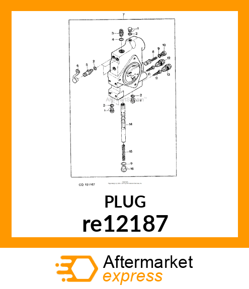 DIAGNOSTIC COUPLING, DIAGNOSTIC REC RE12187