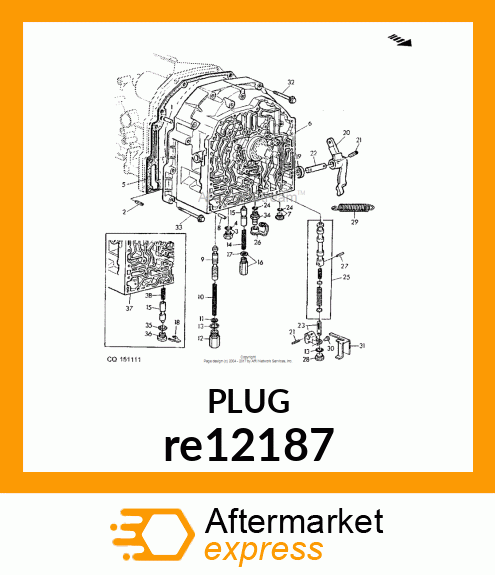 DIAGNOSTIC COUPLING, DIAGNOSTIC REC RE12187