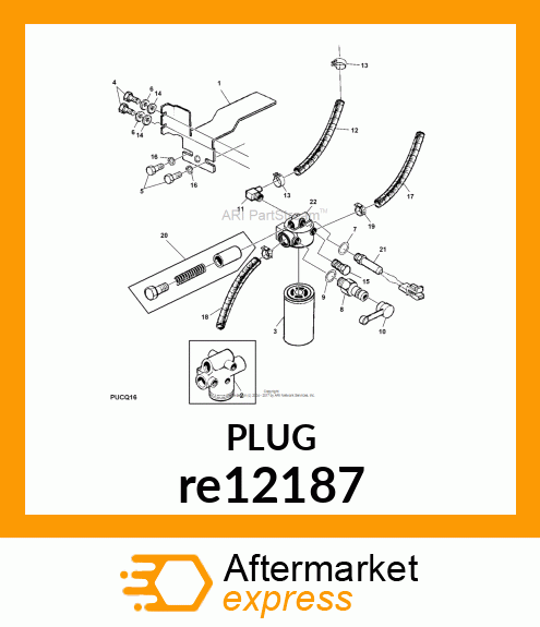 DIAGNOSTIC COUPLING, DIAGNOSTIC REC RE12187