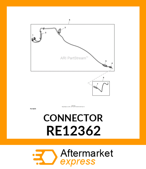 CONNECTOR, ONE WAY TOWER WITH SEAL RE12362