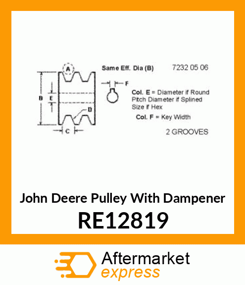 DAMPER, CRANKSHAFT RE12819