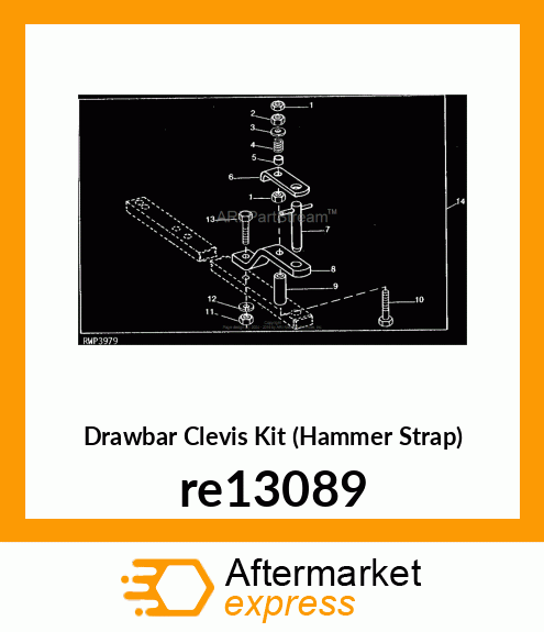Drawbar Clevis Kit (Hammer Strap) re13089