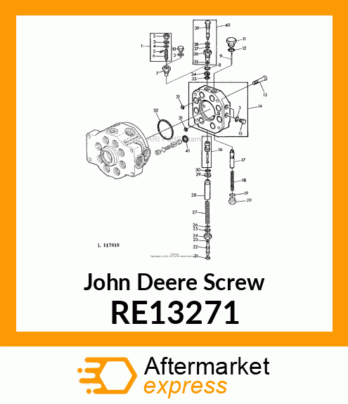 SCREW, PUMP SHUT RE13271