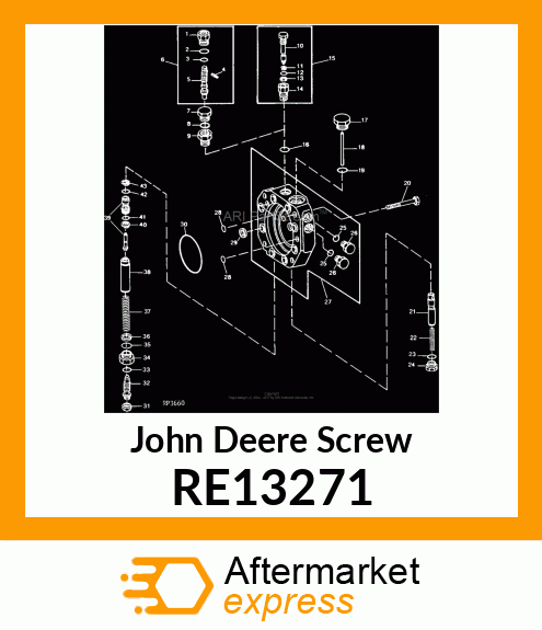 SCREW, PUMP SHUT RE13271