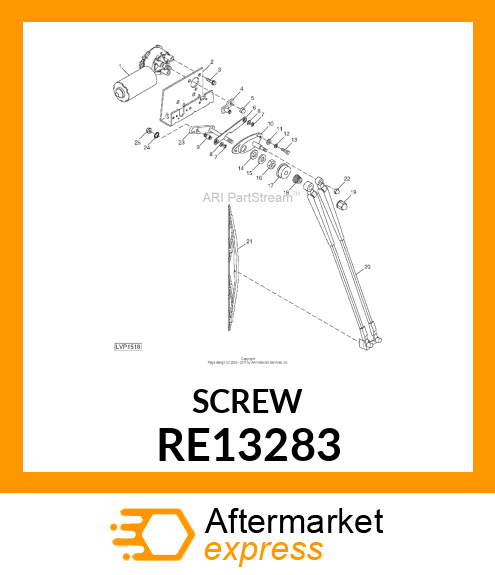 Screw With Washer - SCREW WITH WASHER, AND LOCK ASSEMBL RE13283