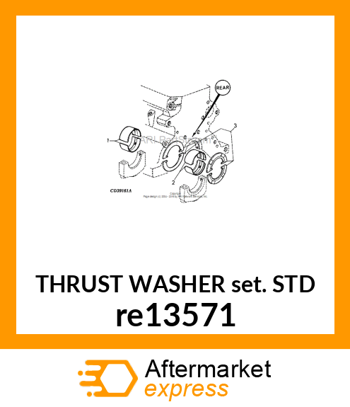 BEARING KIT, THRUST re13571