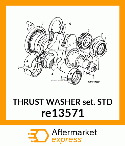 BEARING KIT, THRUST re13571