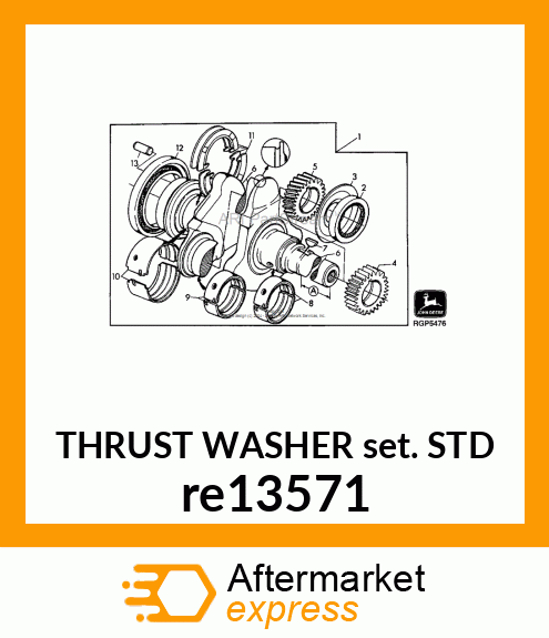 BEARING KIT, THRUST re13571