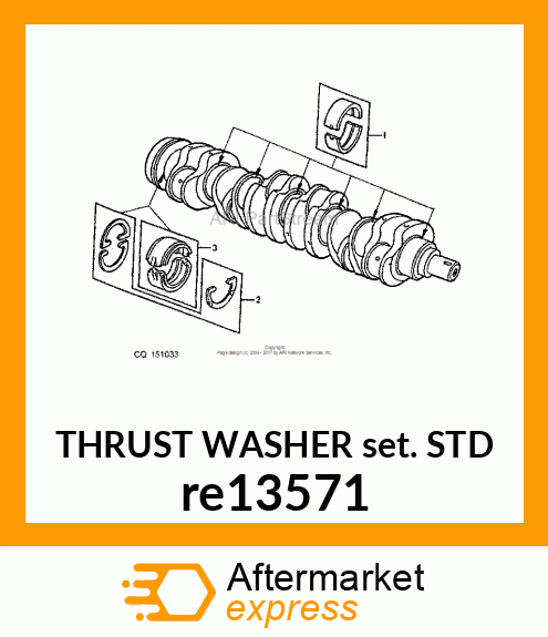 BEARING KIT, THRUST re13571