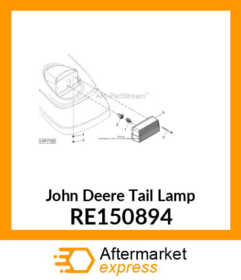 LAMP, TAIL, ASSEMBLY RE150894