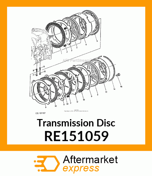 DISK WITH INNER SPLINE, W/FACING RE151059