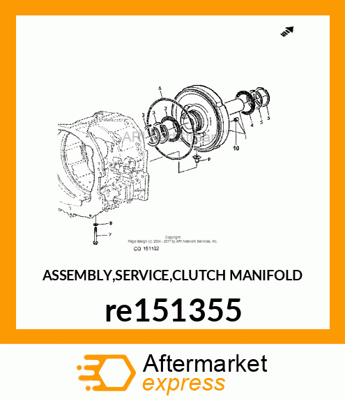 ASSEMBLY,SERVICE,CLUTCH MANIFOLD re151355