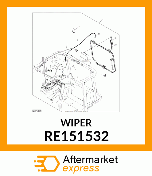 BLADE, WIPER RE151532