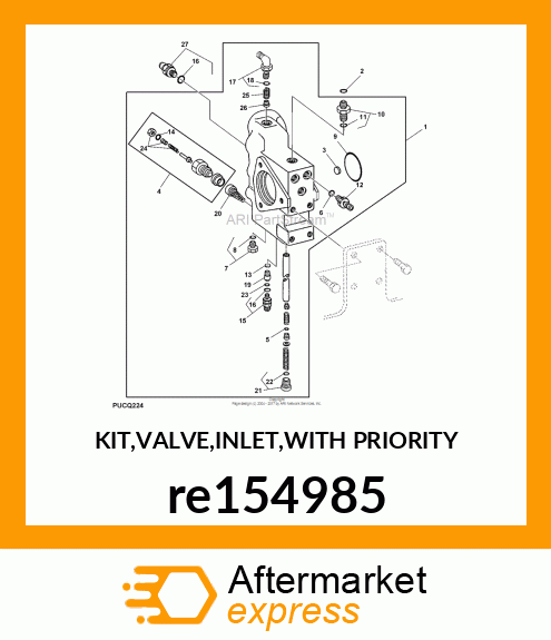 KIT,VALVE,INLET,WITH PRIORITY re154985