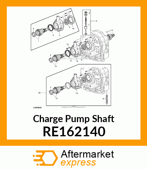 SHAFT, INPUT , WITH BUSHING RE162140