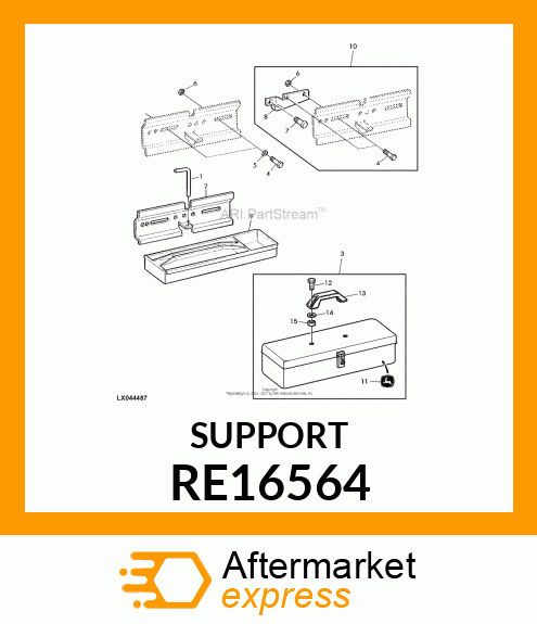 Support - SUPRT,TL BX&AT HDWE F/USE W/O(FIELD RE16564