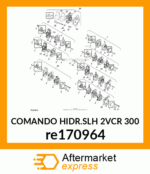 COMANDO HIDR.SLH 2VCR 300 re170964