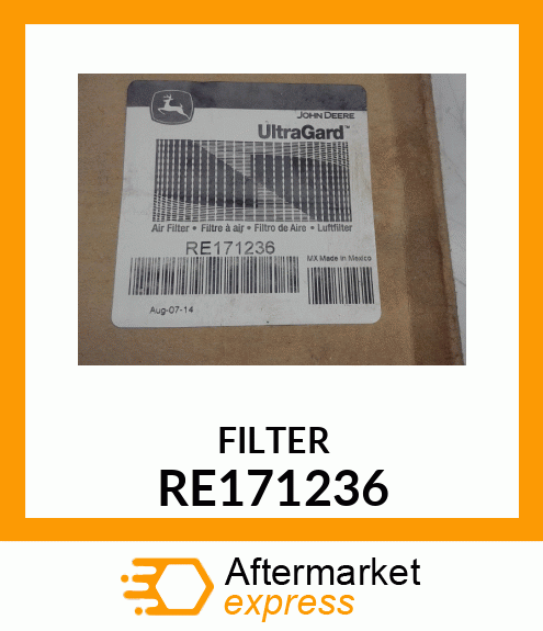 AIR FILTER, AIR FILTER, ELEMENT, SE RE171236