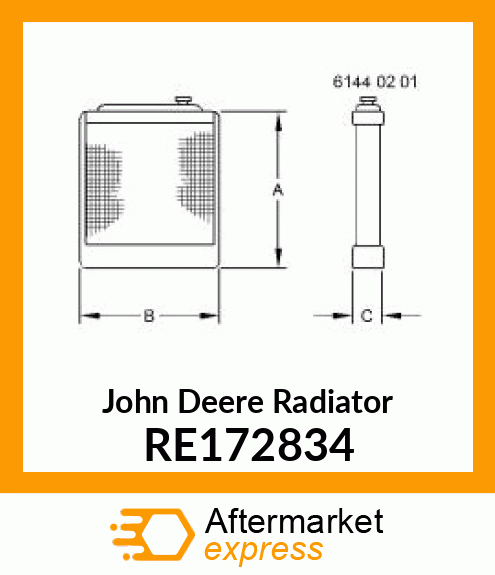 RADIATOR RE172834