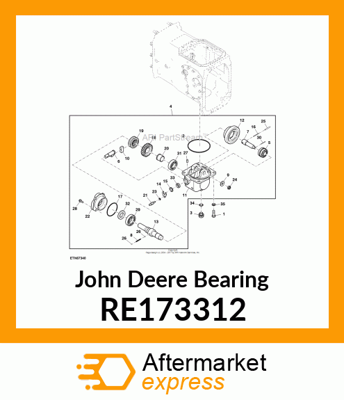 BEARING, ROLLER RE173312