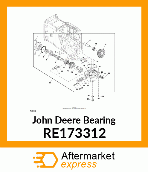 BEARING, ROLLER RE173312