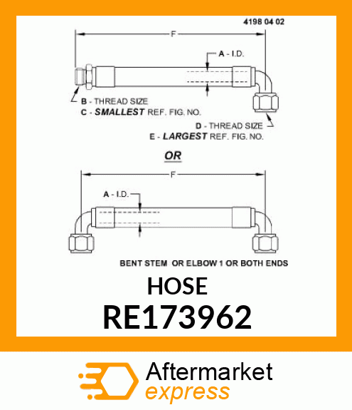 LINE, FLEXIBLE OIL RE173962