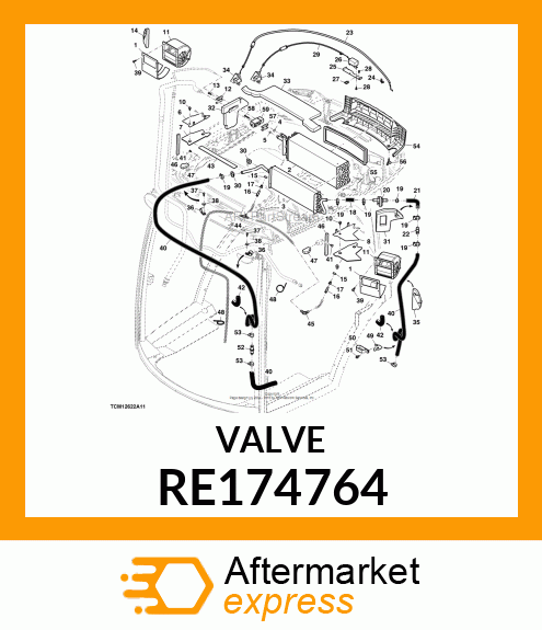 VALVE, EXPANSION, WITH TEMP SWITCH RE174764