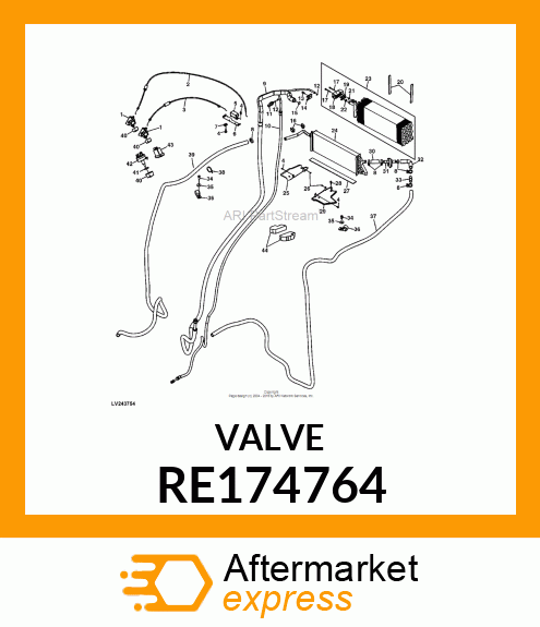 VALVE, EXPANSION, WITH TEMP SWITCH RE174764