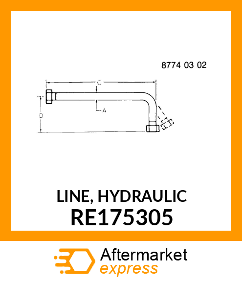 LINE, HYDRAULIC RE175305