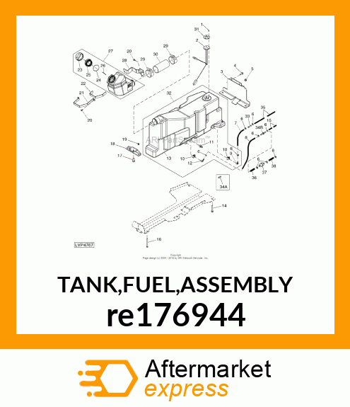 TANK,FUEL,ASSEMBLY re176944