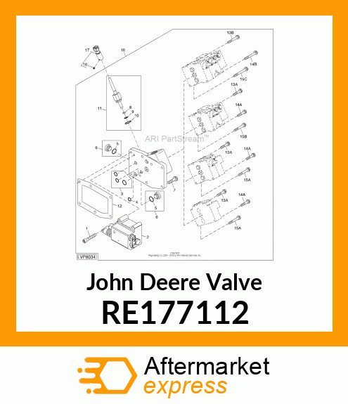 VALVE, RCV, INLET PLATE, END ASSY RE177112