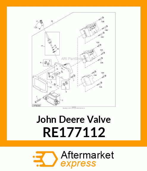 VALVE, RCV, INLET PLATE, END ASSY RE177112