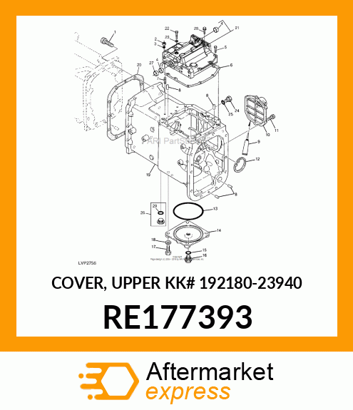 COVER, UPPER KK# 192180 RE177393