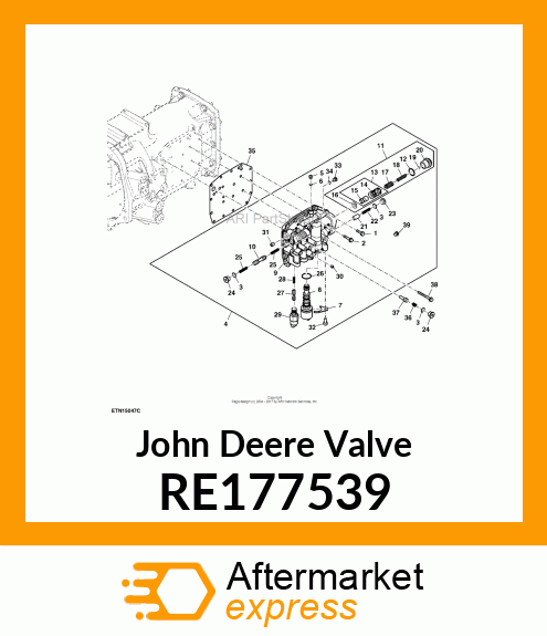 VALVE, ELECTROHYDRAULIC RE177539