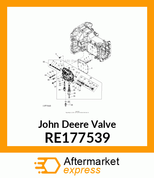 VALVE, ELECTROHYDRAULIC RE177539