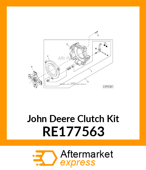 KIT, PTO CLUTCH HARDWARE RE177563