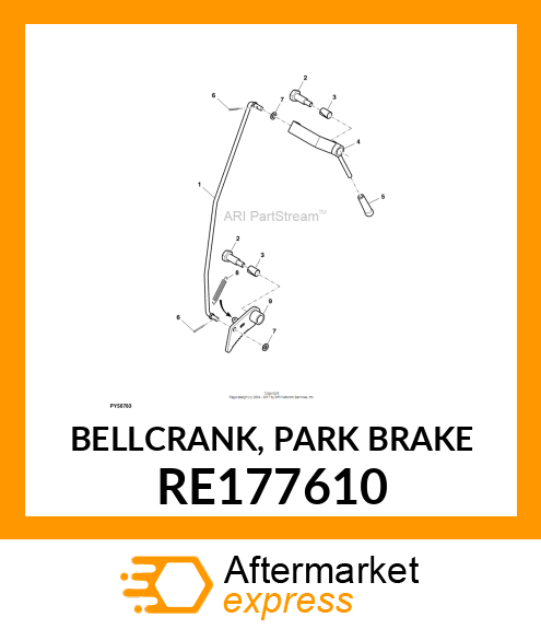 BELLCRANK, PARK BRAKE RE177610