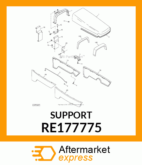 SUPPORT,HOOD,ASSEMBLY RE177775