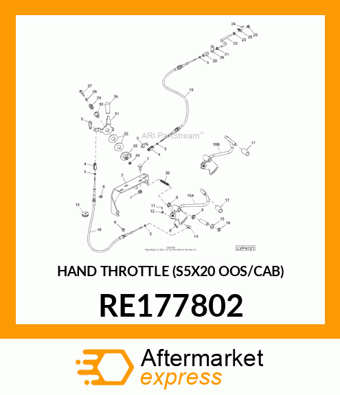 HAND THROTTLE (S5X20 OOS/CAB) RE177802