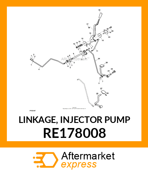 LINKAGE, INJECTOR PUMP RE178008