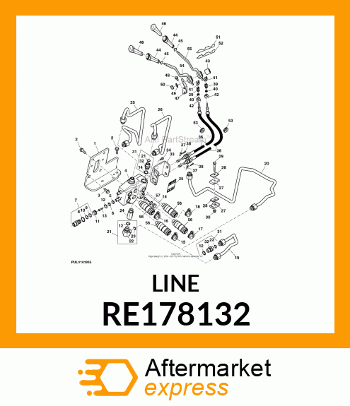 LINE, OIL, ASSEMBLY RE178132