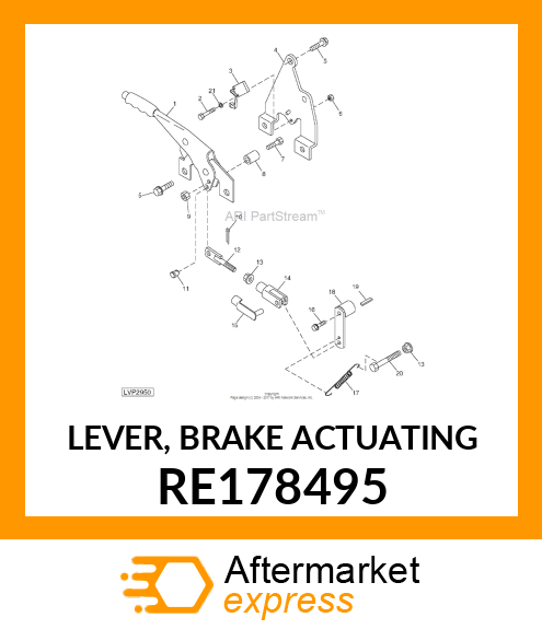 LEVER, BRAKE ACTUATING RE178495