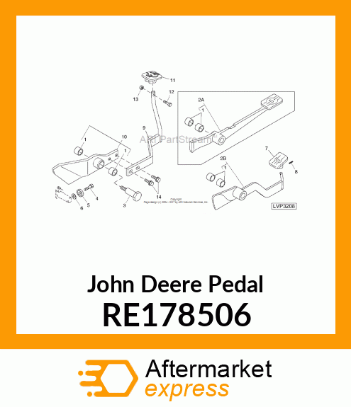 PEDAL, DIFF RE178506