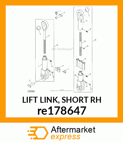 LIFT LINK, SHORT RH re178647