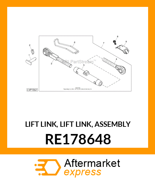 LIFT LINK, LIFT LINK, ASSEMBLY RE178648